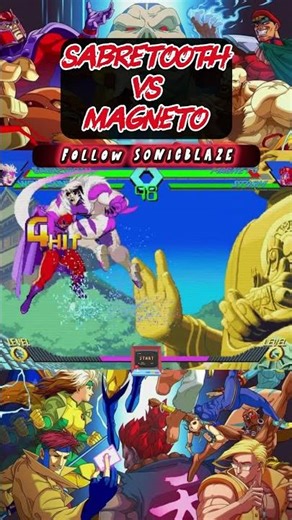 Can MAGNETO escape SABRETOOTH's corner trap? 🐯🧲