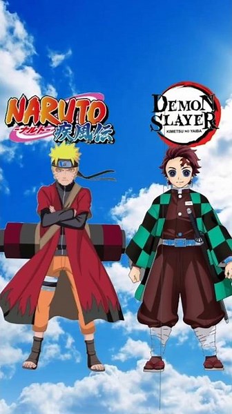 Demon slayer vs Naruto #anime #shorts #naruto #demonslayer #narutovs