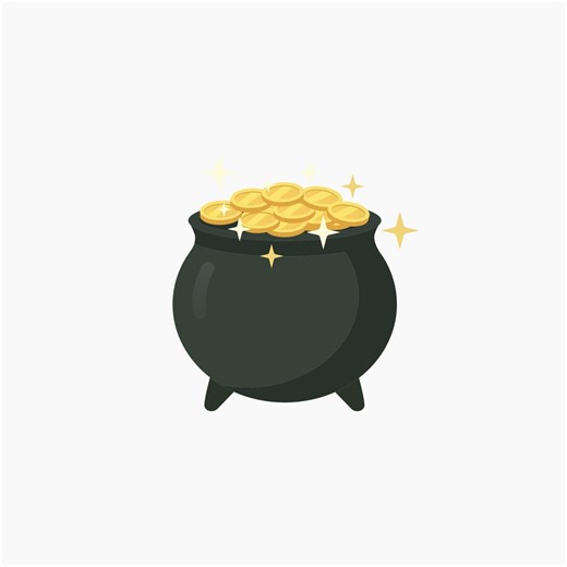Pot of Gold PNG - Etsy