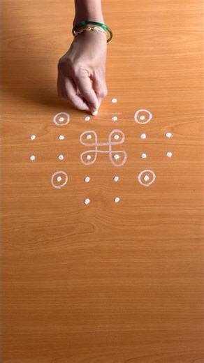 Easy rangoli #trending #kolam #muggulu #rangoli #rangolidesigns #padikolam #kolangal #marghazikolam