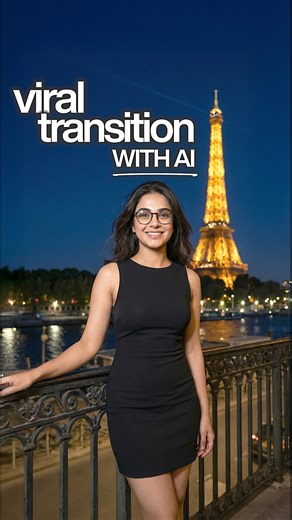 Create VIRAL Transitions in 20 Seconds! #aiediting