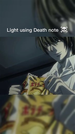 Light using Death note ☠️#Death note