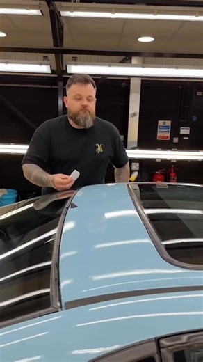 How to clay bar your paint! Claying your car removes above surface contaminants, an integral step before any paint correction but also a great step in general to get your paint feeling silky smooth. Simply cover the surface in a lubricant (in this case a basic quick detailer) and with finger tip pressure go back and forth across the panel in a grid pattern, you’ll often feel the surface get smoother under the clay as you go. You can then follow this up with a wax (we would recommend one of our U