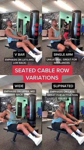 SEATED CABLE ROW VARIATIONS #gymtips #workouttips #fitnesstips #seatedcablerow #cablerow #backworkout