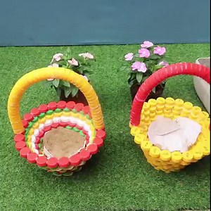 363K views · 12K reactions | Plant Pot Ideas From Plastic Bottle Caps | DIY Balcony Garden | Facebook