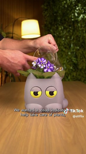 Your plants finally have a way to tell you when they need water, and honestly they have a lot of personality about it. This collection brings planters with built-in water level indicators that actually move, bloom, or change depending on how thirsty your plant is. All STLs are available at STLFLIX.