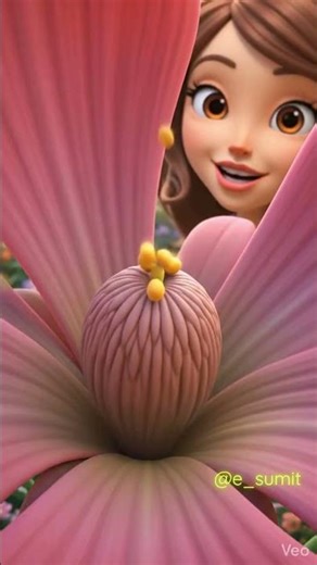 Pollination in Flowers with Animation | Cute Animations #science #plants #pollination #new #learn