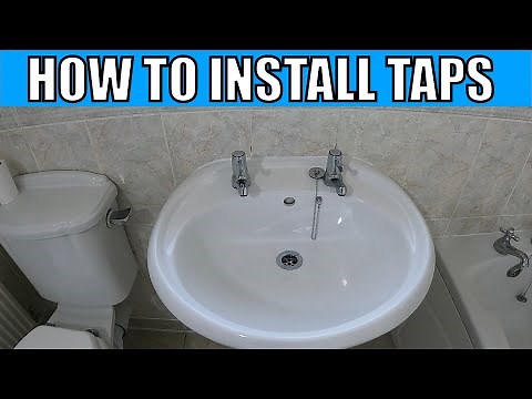 HOW TO INSTALL BATHROOM TAPS + SINK + P TRAP + BASIN WASTE