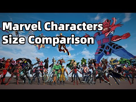Marvel Characters Size Comparison | Smallest to Largest in the MCU