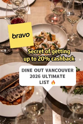 ✨Dine Out Vancouver 2026- The only list you need Dine Out Vancouver is back (Jan 21 - Feb 8) and these Bravo-supported restaurants are top of our list. 🔥Earn up to 18% Cashback dining at the finest spots in town. 🍴 Fine Dining & Contemporary • L‘Abattoir • ELEM • PiDGiN • Torafuku • Song by Kin Kao • Don at Kitsilano • House of Dawn 🍱 Asian Fusion & Japanese • B House Restaurant • Zubu Ramen • AFURI Ramen • Kokoro Mazesoba • Wren Cafe • Heritage Restaurant & Bar 🥐 Cafe & Brunch • Paul Bakery