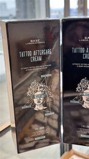 Tattoo AfterCare Cream now available at Alisa’s Body Piercing done at Ganesh Jewellery on the first floor the West Central Mall, Leonora. #AlisasBodyPiercing #WestCentralMall #TattooAfterCareCream #TattooProducts #BaseLaboratories @Base Laboratories