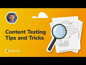 Content Testing Tips and Tricks