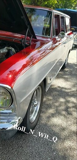 1966 Chevy Nova Station Wagon at the #lafayettekroozers Carshow