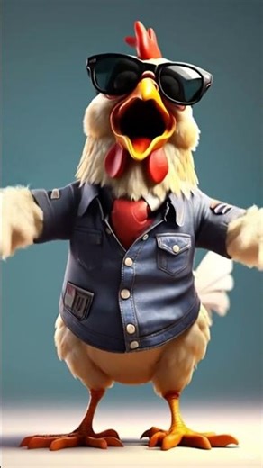 Chicken lets out a loud, 'Bawk-bawk-bawk!' sound.