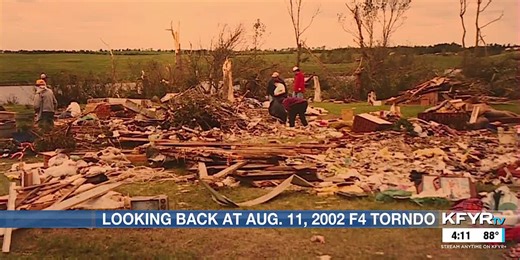 August 11, 2002, Medina F-4 tornado: 23 years ago | Morse Code of Weather ND Tornado History Series