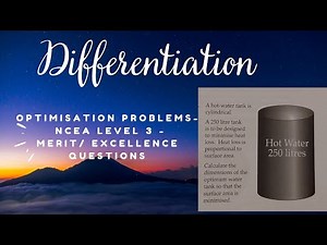 Achieve Excellence: Solve NCEA Level 3 Calculus Differentiation Optimisation with Confidence!