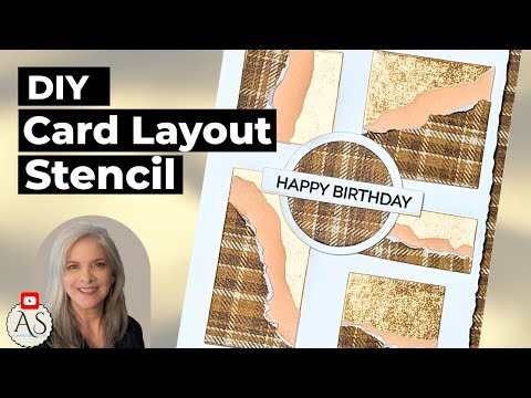 DIY Card Layout Stencil | Use Dies You Already Own | Inspired by Simon Says Stamp Feb. 2026 Card Kit