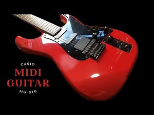 Casio MG-510 Midi Guitar Made In Japan (Fujigen) Complete Demo Test & Soundcheck Pickup (No Talking)