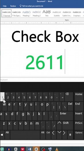 How to insert check box in ms word