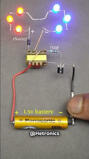1.5V Battery Boost Converter | Simple Transformer Circuit