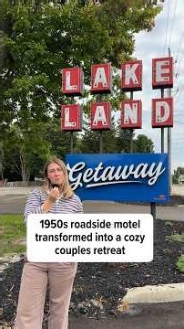 1950s roadside motel transformed into a cozy couples retreat