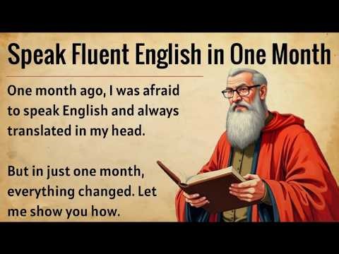 How I Spoke Fluent English in One Month || Graded Reader || Speak English Fluently ✅️