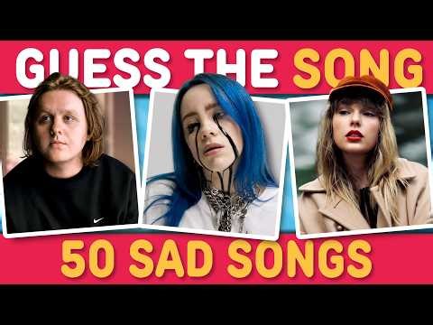 GUESS THE 50 ICONIC SAD SONGS 🎶 😢 | Music Quiz