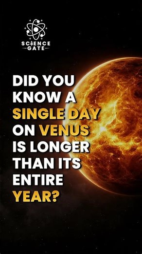 Did You Know a Day on Venus Is Longer Than a Year? 🪐