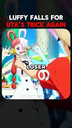 Luffy falls for Uta's trap again😂