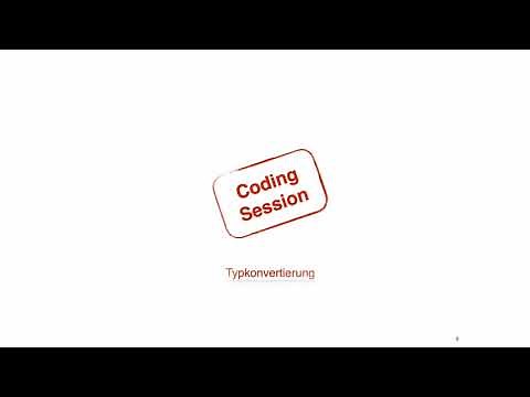 Variablen und Datentypen - Typen konvertieren