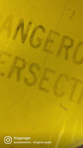 Monster inside. #dangerous #intersection #sign #handpainted #enamel #hotrod #modela #ford #truck #roadster #skeleton #hix #garage #art #ratrod #speed | Hix Garage