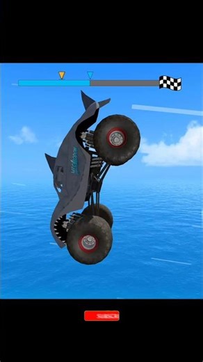 Mega Ramp Monster Truck STUNT 🔥 Front Flip + Air Donut in Mid Air #androidgameplay #shortsfeed