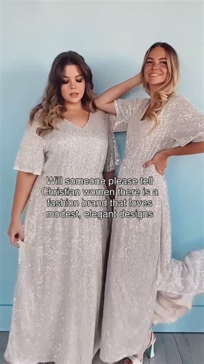 Modest Dresses | Full Coverage Swimsuits on Instagram: "And we design up to 4XL so no Christian women who loves old money fashion is left behind✨ #modestfashion #modestdresses #sequindress #eleganceandgrace #christianwomen #oldmoneyfashion #inclusivebeauty"