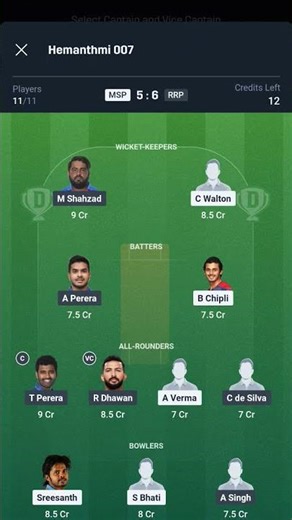 MSP vs RRP Dream11 Prediction | MSP vs RRP Dream11 | Mumbai Spartans vs Royal Rider Punjab T20 Match