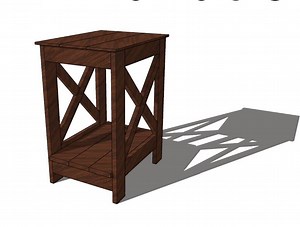 Farmhouse End Table Plans WITHOUT A DRAWER — 731 Woodworks