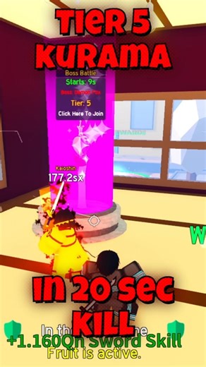 Easy Kurama in Anime Fighting Simulator | Roblox