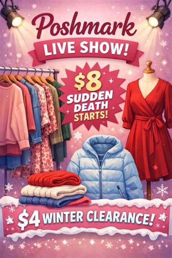Pop up closet clear out! Sudden ☠️ is ON! $8 unlisted starts, $4 clearance!
