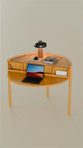 Rotating Cabinet Table | Smart Hidden Storage Furniture
