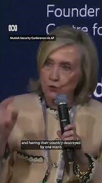 Hillary Clinton says Trump position on Ukraine a 'historic error' | ABC NEWS