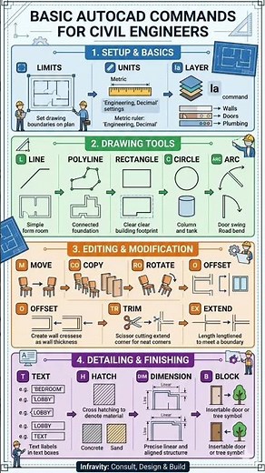 10 AutoCAD Commands You Need to Know in 2026 | AutoCAD Beginners Guide #shorts #autocad