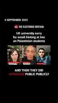 UK university sorry for email hinting at ban on Palestinian students