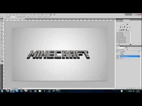 How to make a Minecraft 3D Text in Photoshop