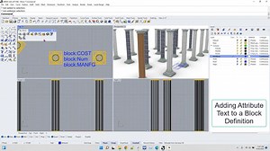 Rhino Block Tutorial - 06 Adding Attribute Text to Blocks