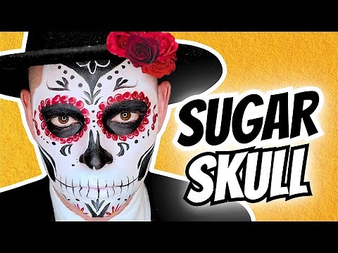 Easy Sugar Skull Halloween Makeup Tutorial