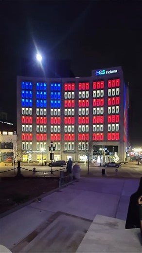 Hello, 2026! ✨ Celebrating the very first day of the new year with a glowing downtown Indy. | AES Indiana