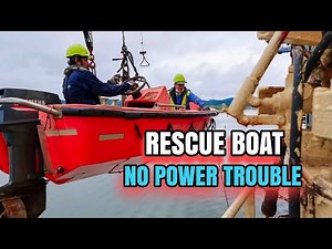 RESCUE BOAT TROUBLESHOOTING & LAUNCHING | MARINE ELECTRICIAN