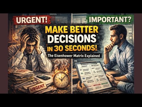 The Eisenhower Matrix: How to Make Better Decisions in 30 Seconds