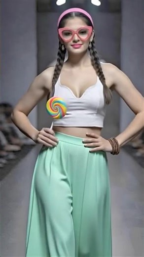 Candy Girl Ramp Walk | Fashion Vibes 💃 #Shorts #model