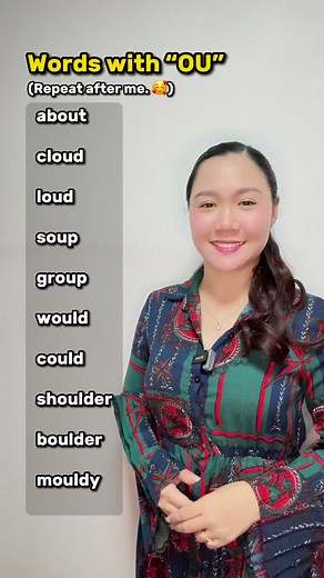 Words with “OU” 🤔 #pronunciation #ou #englishword #vocabulary #learnenglish #speakenglish #learnenglishwithteacheraubrey #aubreybermudez #teacheraubrey #reels #fbreels #reelsviral | Learn English with Teacher Aubrey