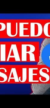 ✅Porque NO PUEDO ENVIAR MENSAJES en MESSENGER me SALE ERROR